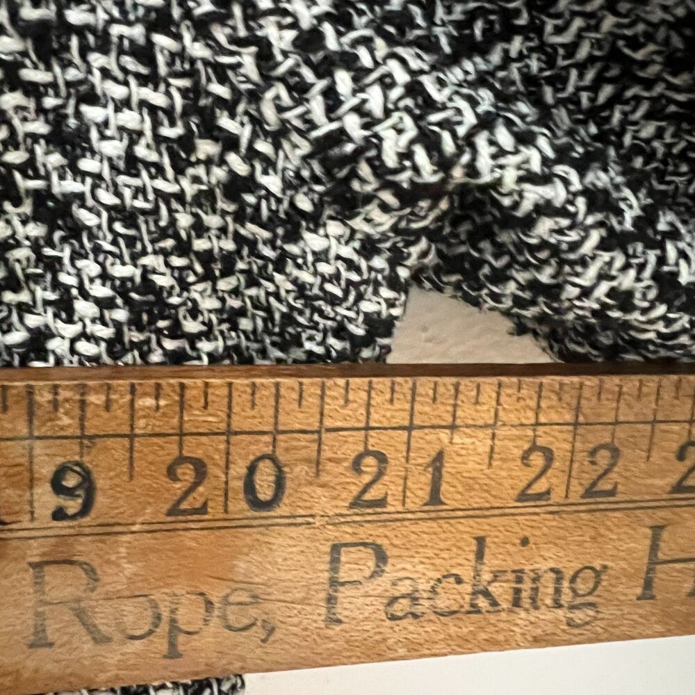 Coldwater Creek Jacket L Silk Blend Woven Texture Black White - Picture 6 of 8